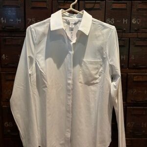 Athleta white long sleeve top